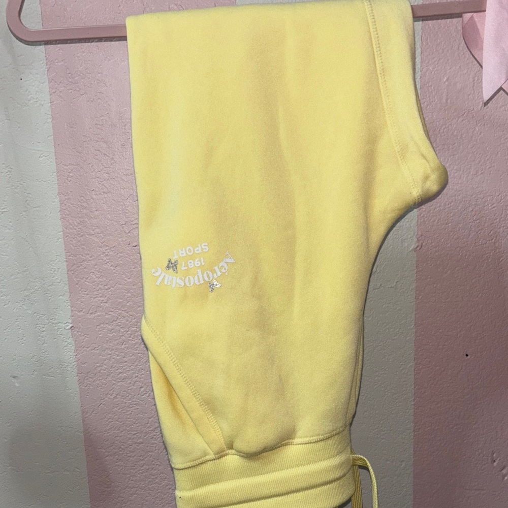 Aeropostale Soft Yellow Joggers